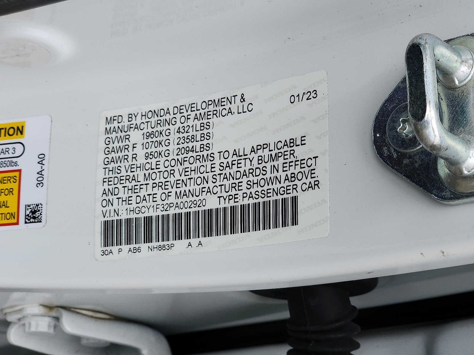 2023 Honda Accord EX