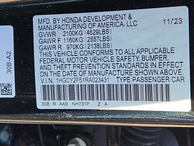 2024 Honda Accord Hybrid Sport