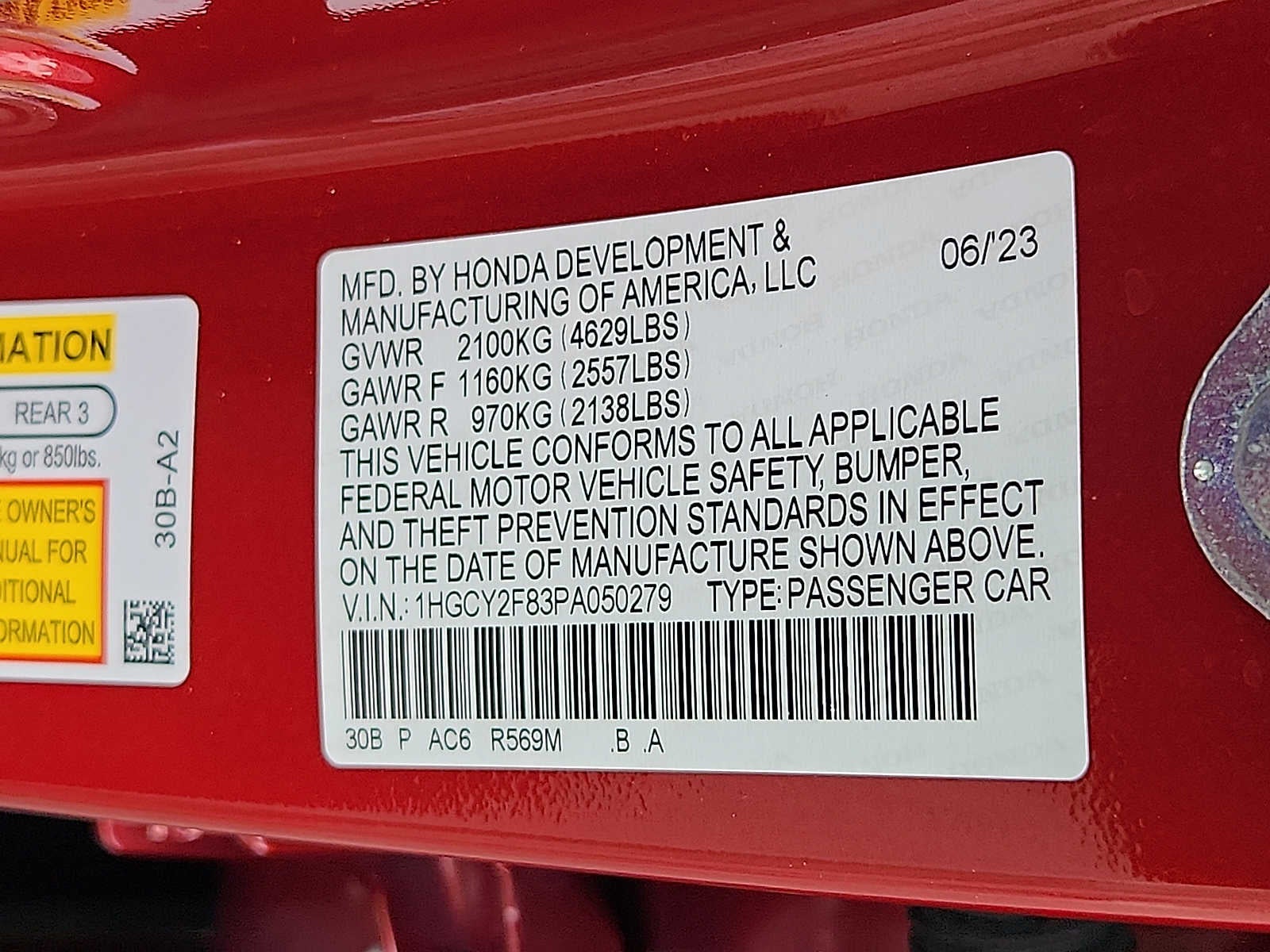 2023 Honda Accord Hybrid Touring