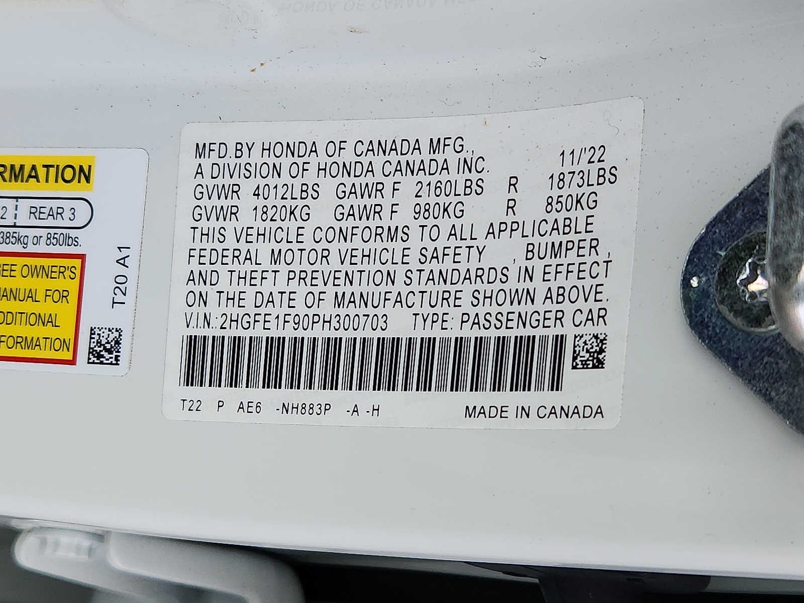 2023 Honda Civic Touring