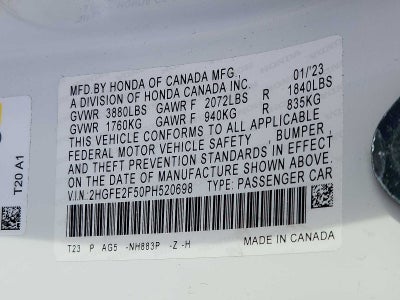 2023 Honda Civic Sport