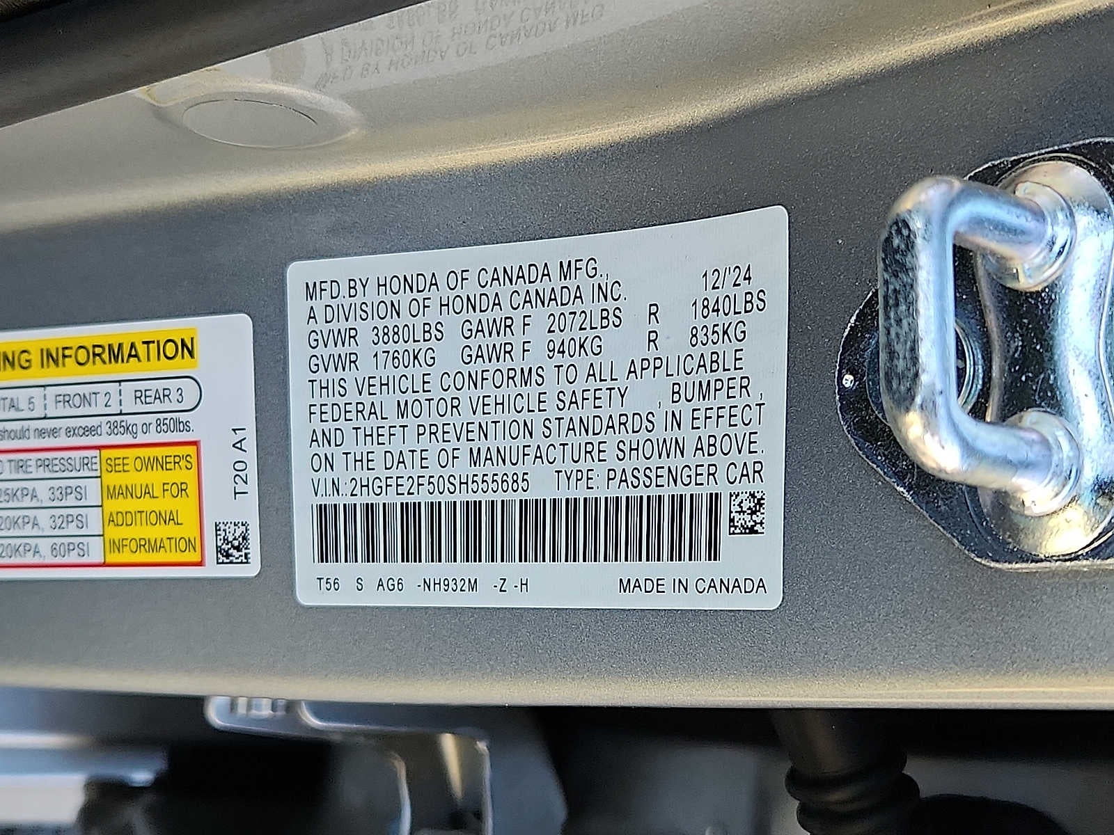 2025 Honda Civic Sport