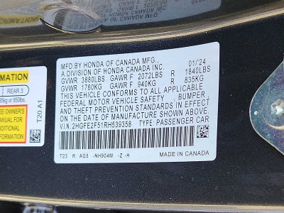 2024 Honda Civic Sport