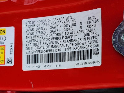 2023 Honda Civic Sport