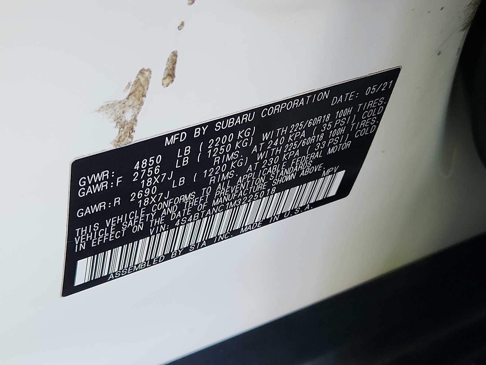 2021 Subaru Outback Limited