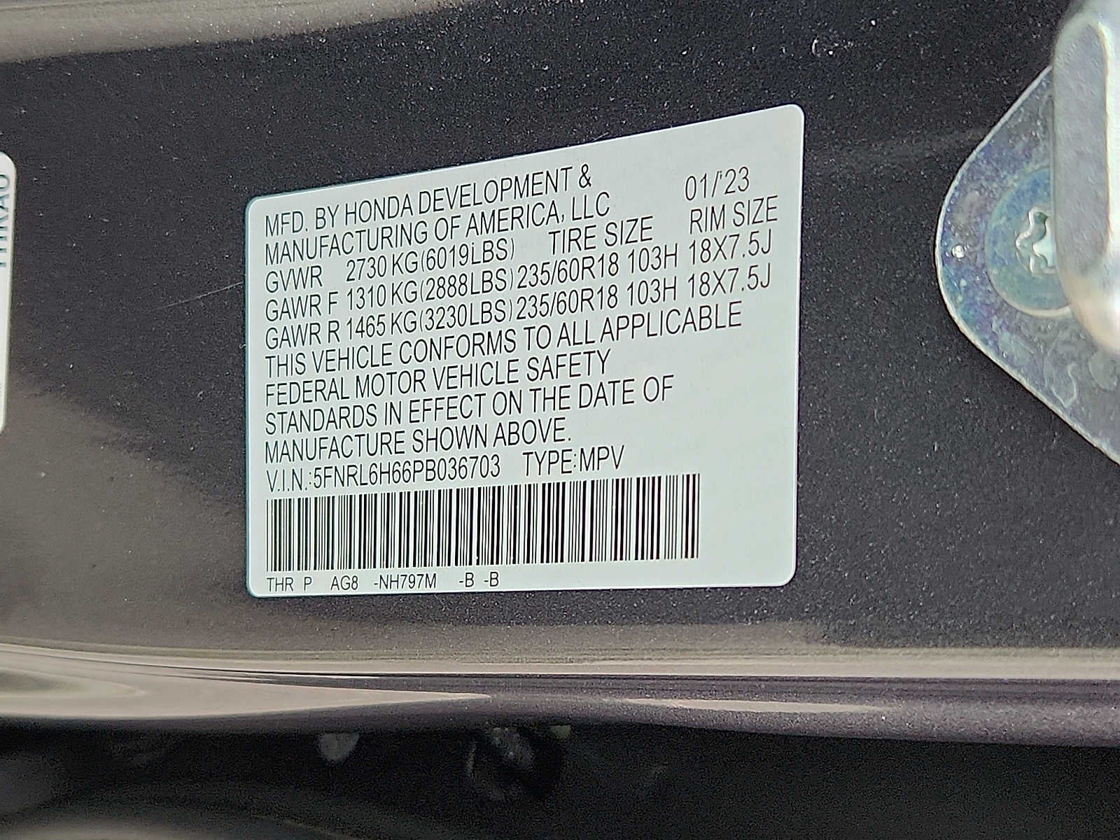 2023 Honda Odyssey EX-L