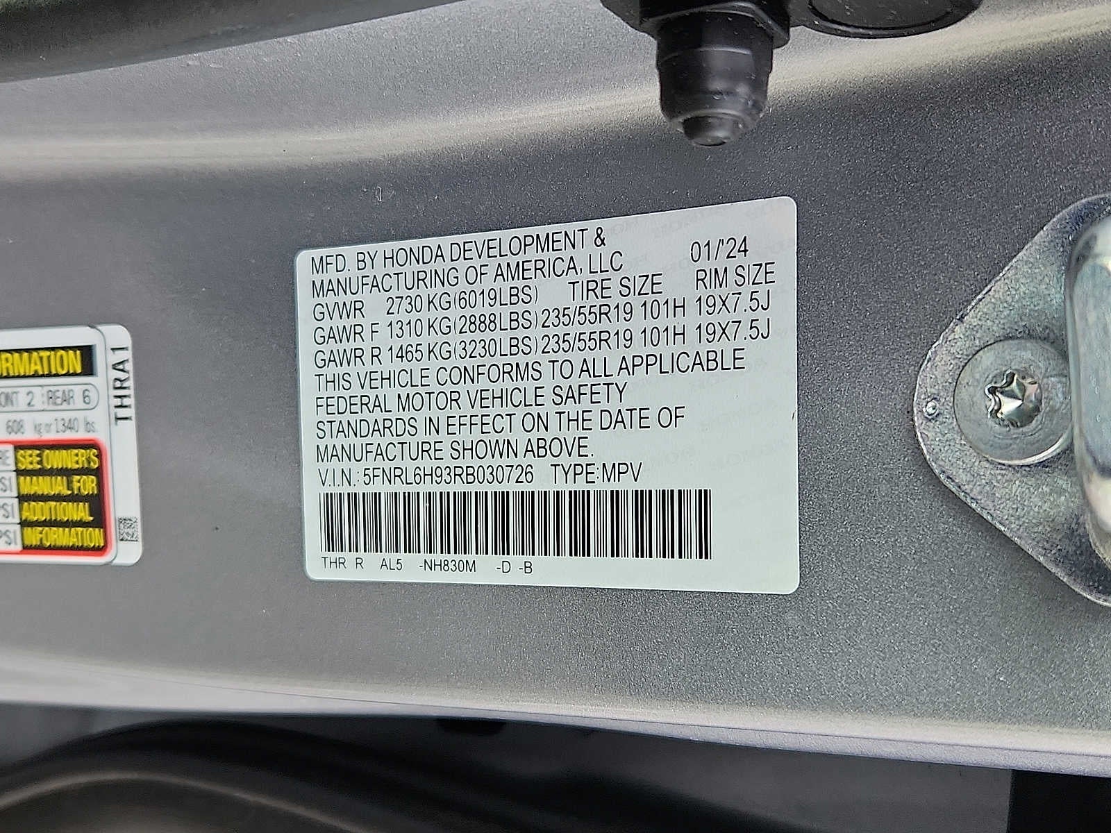 2024 Honda Odyssey Elite