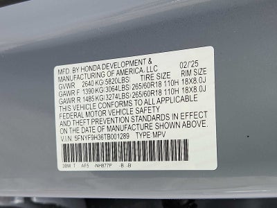 2026 Honda Passport RTL