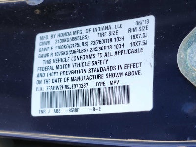 2018 Honda CR-V EX-L